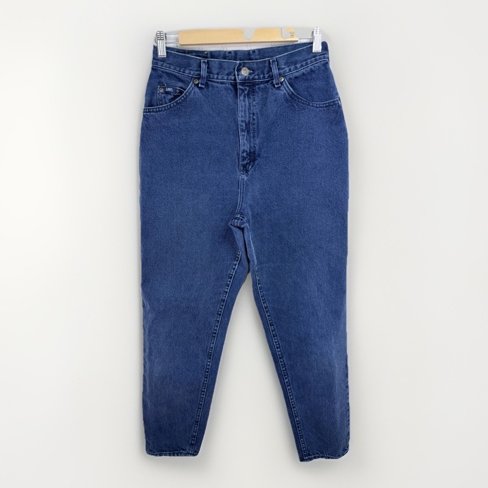 Vintage 90s Lee High Rise Tapered Jeans Women's 12 (Fits 6–8) 28x29.5 USA